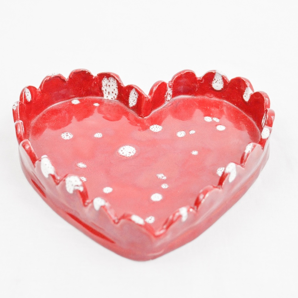 Heart shaped dish